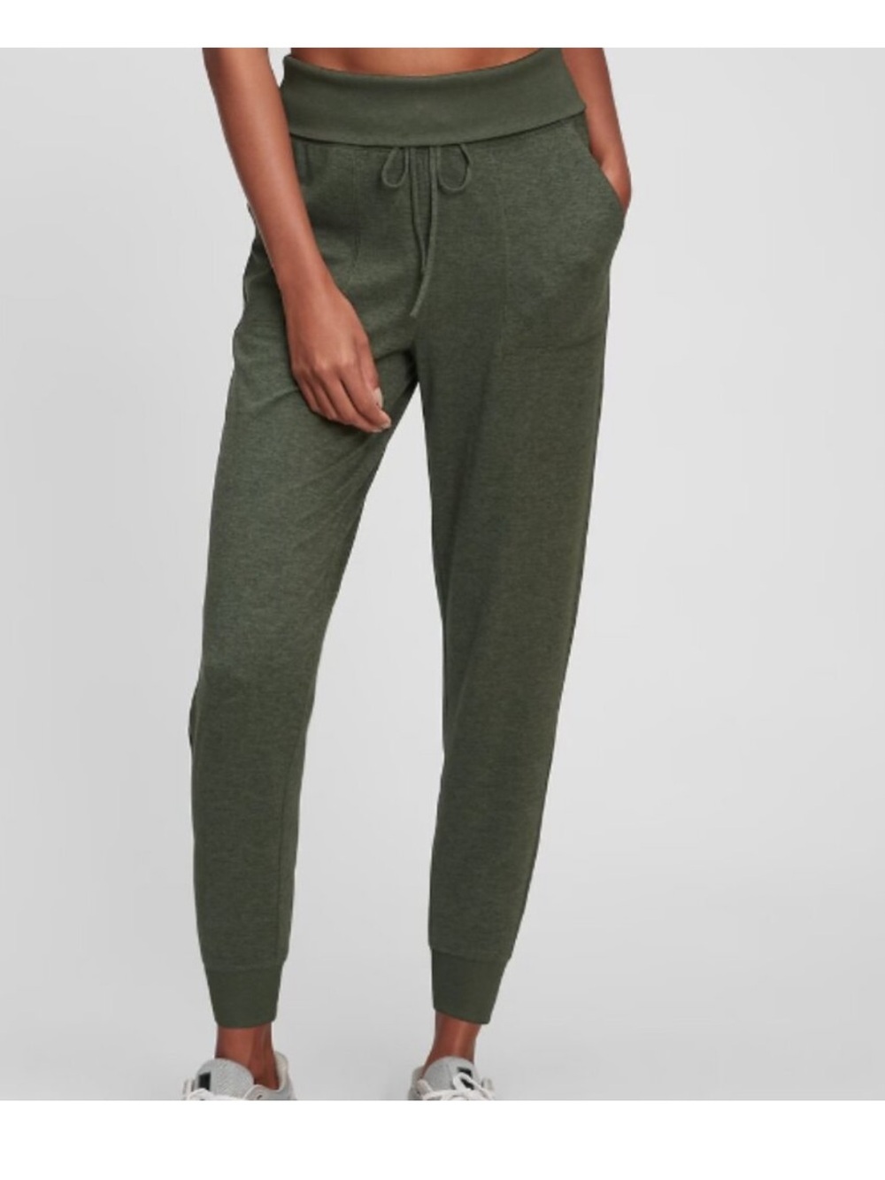 GapFit Brushed Tech Jersey Joggers - Cambridge Green